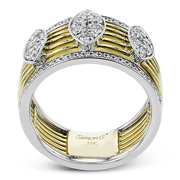 Right Hand Ring in 18k Gold with Diamonds