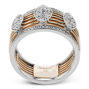 Right Hand Ring in 18k Gold with Diamonds