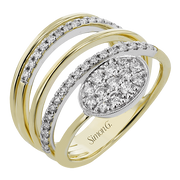 Right Hand Ring in 18k Gold with Diamonds