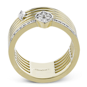 Right Hand Ring in 18k Gold with Diamonds