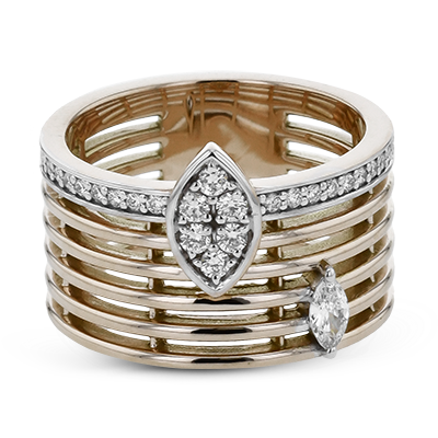 Right Hand Ring in 18k Gold with Diamonds