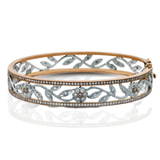 Bangle in 18k Gold with Diamonds