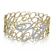 Bangle in 18k Gold with Diamonds