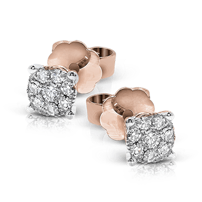 Earring in 18k Gold with Diamonds
