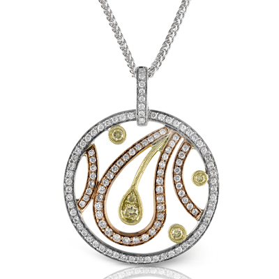 Pendant in 18k Gold with Diamonds