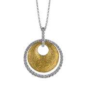 Pendant in 18k Gold with Diamonds