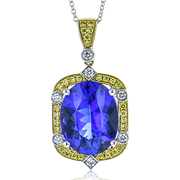 Color Pendant in 18k Gold with Diamonds