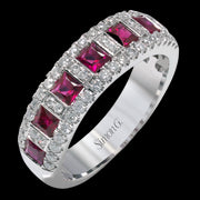 Anniversary Ring in 18k Gold with Diamonds