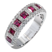 Anniversary Ring in 18k Gold with Diamonds