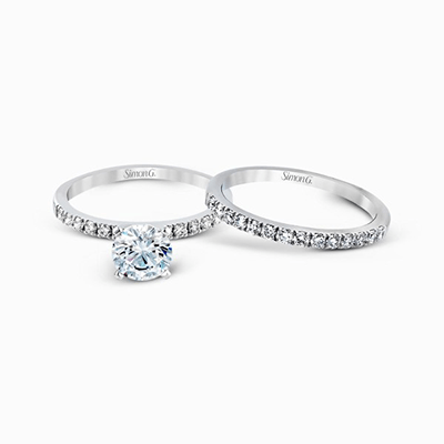 Wedding Set in 18k Gold with Diamonds