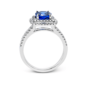 Color Ring in 18k Gold with Diamonds