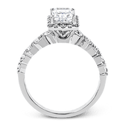 Engagement Ring in 18k Gold with Diamonds