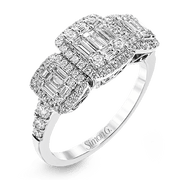 Bague main droite en or 18 carats avec diamants