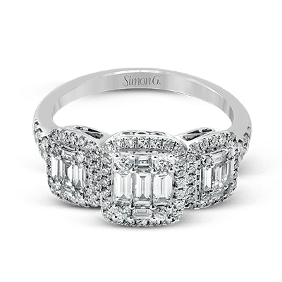 Bague main droite en or 18 carats avec diamants