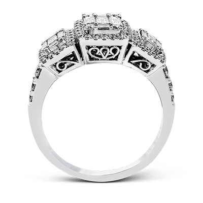 Bague main droite en or 18 carats avec diamants