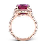 Color Ring in 18k Gold with Diamonds