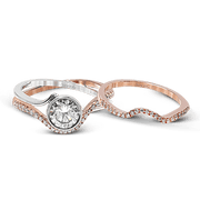 Wedding Set in 18k Gold with Diamonds