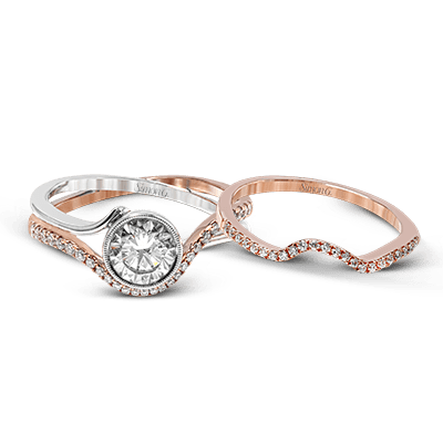 Wedding Set in 18k Gold with Diamonds