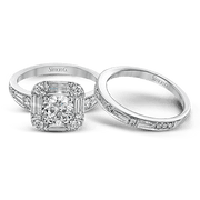 Wedding Set in 18k Gold with Diamonds