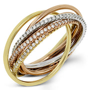 Right Hand Ring in 18k Gold with Diamonds