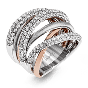 Bague main droite en or 18 carats avec diamants