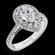 Engagement Ring in 18k Gold with Diamonds