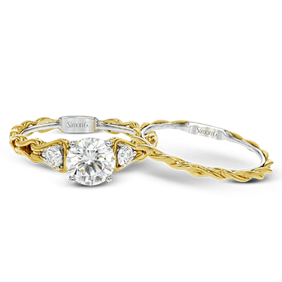 Wedding Set in 18k Gold with Diamonds