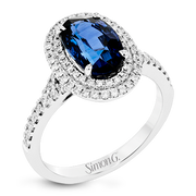 Color Ring in 18k Gold with Diamonds
