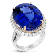 Color Ring in 18k Gold with Diamonds