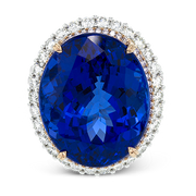 Color Ring in 18k Gold with Diamonds