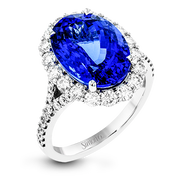 Color Ring in 18k Gold with Diamonds