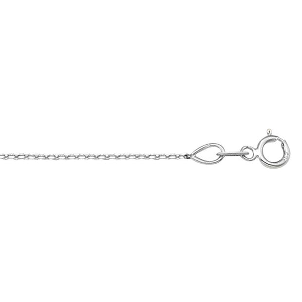 Solid Diamond Cut Open Cable Chain