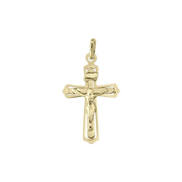  Pendentif crucifix en or jaune