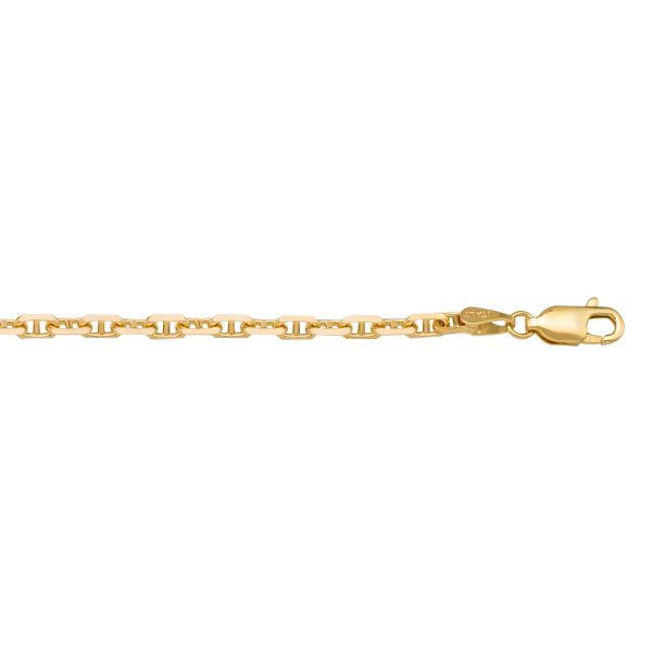 Yellow Gold Solid Anchor Link Chain