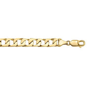 Yellow Gold Flat Curb Bracelet