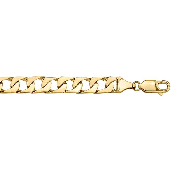 Yellow Gold Flat Curb Bracelet