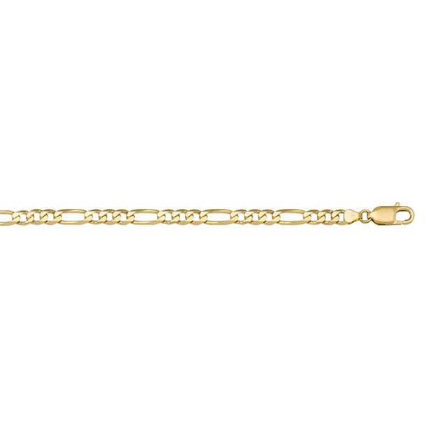 Yellow Gold Solid Figaro Link Chain