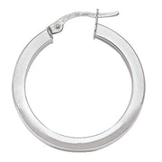 Square Gold Tube Hoop Earrings