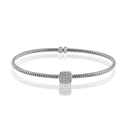 Bangle in 18k Gold with Diamonds