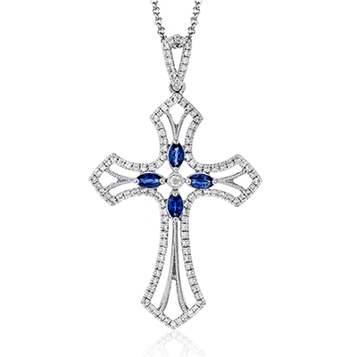 Pendentif croix en or 18 carats avec diamants