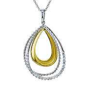 Pendant in 18k Gold with Diamonds