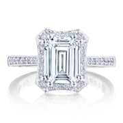 Emerald Bloom Engagement Ring