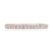 French Pavé Diamond Wedding Band