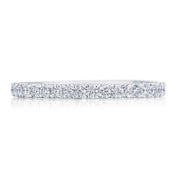 French Pavé Diamond Wedding Band