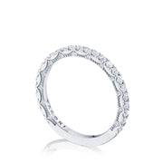 French Pavé Diamond Wedding Band