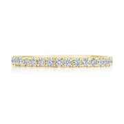 French Pavé Diamond Wedding Band