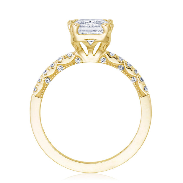 Emerald Solitaire Engagement Ring