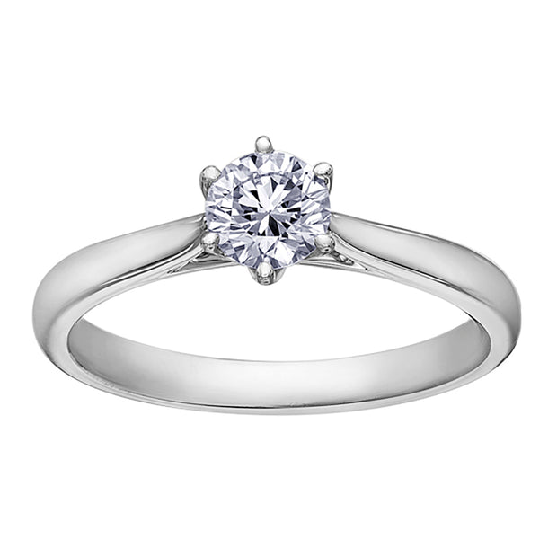 Solitaire Canadian Diamond Engagement Ring