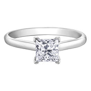 Princess Cut Canadian Diamond Solitaire Ring