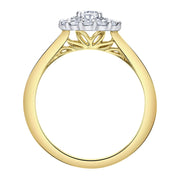 Eternal Flames Pear Canadian Diamond Engagement Ring